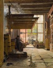 Brewery in Lubeck 1894 By Carl Moll