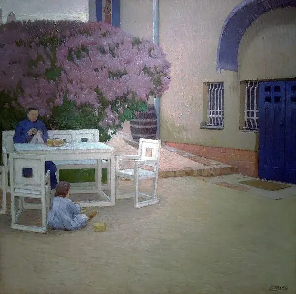 In Front of the House 1910 By Carl Moll