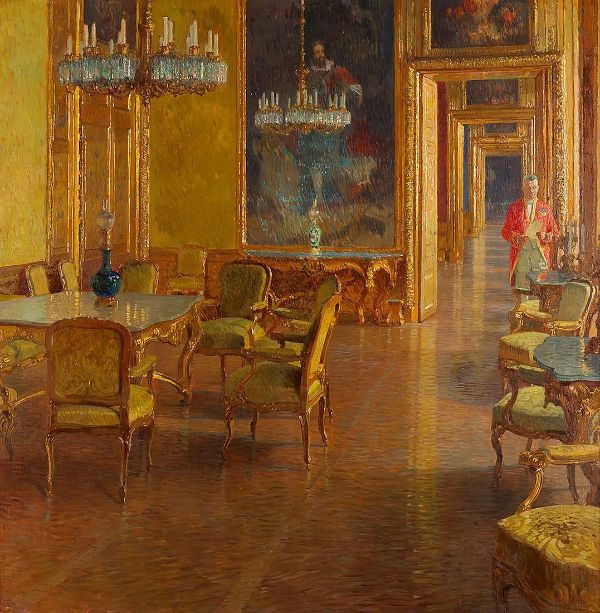Interior at the Winter Palace of Prince Eugene of Savoy | Oil Painting Reproduction
