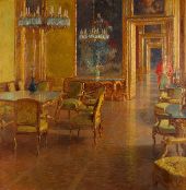 Interior at the Winter Palace of Prince Eugene of Savoy By Carl Moll