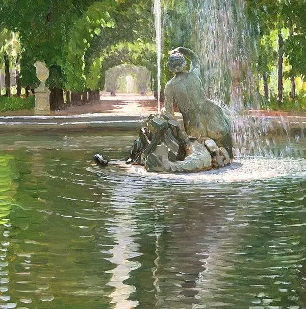 Najadenbrunnen in Schonbrunn II 1910 By Carl Moll