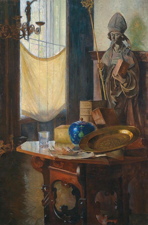 View of the Studio 1896 by Carl Moll | Oil Painting Reproduction