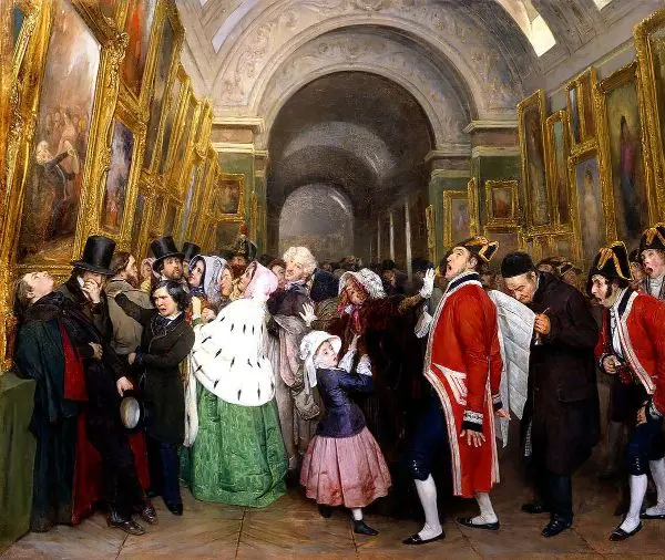 4 O'clock at The Salon By Francois Auguste Biard