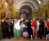 4 O'clock at The Salon By Francois Auguste Biard