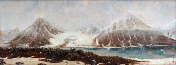 From Magdalena Bay Svalbard 1839 By Francois Auguste Biard