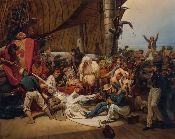 Le Passage de la Ligne By Francois Auguste Biard