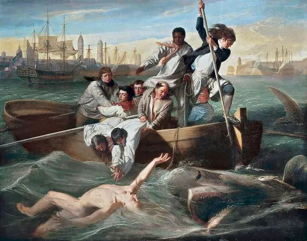 Les Naufrages Attaques Par un Requin By Francois Auguste Biard