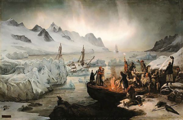 Shipwreck Victims on Icefloe c1876 | Oil Painting Reproduction