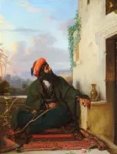 A Turkish Love Sign 1841 By Moritz Daniel Oppenheim