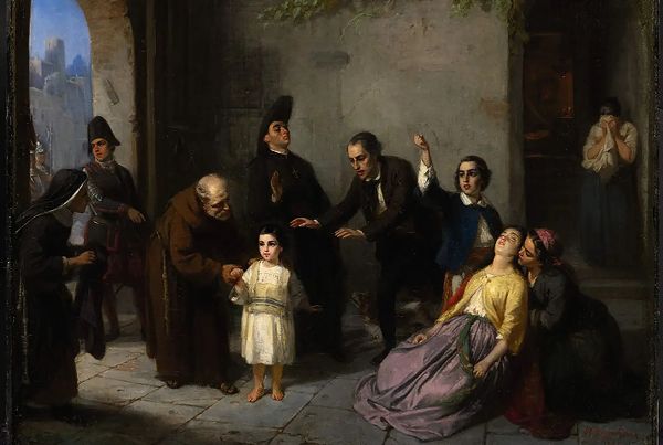 Kidnapping of Edgardo Mortara 1862 | Oil Painting Reproduction