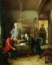 Lavater and Lessing Visit Moses Mendelssohn 1856 By Moritz Daniel Oppenheim