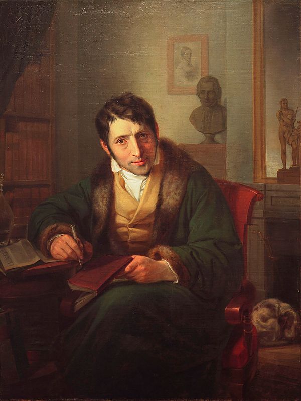 Ludwig Borne 1827 by Moritz Daniel Oppenheim | Oil Painting Reproduction
