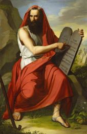 Moses with the Tablets of Stone By Moritz Daniel Oppenheim
