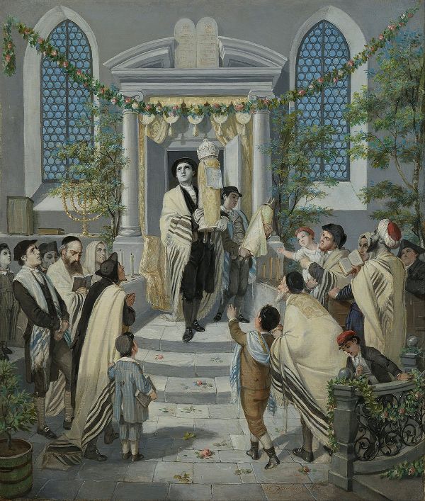 Pentecost 1880 by Moritz Daniel Oppenheim | Oil Painting Reproduction