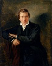 Portrait of Heinrich Heine By Moritz Daniel Oppenheim