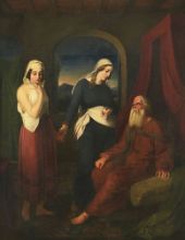 Sarah Leads Hagar to Abraham 1832 By Moritz Daniel Oppenheim
