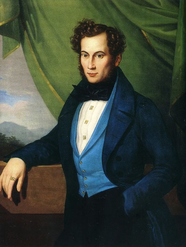 Self Portrait 1825 by Moritz Daniel Oppenheim | Oil Painting Reproduction