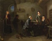 The Betrothal 1862 By Moritz Daniel Oppenheim