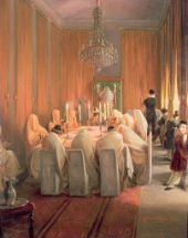 The Rothschild Family at Prayer By Moritz Daniel Oppenheim