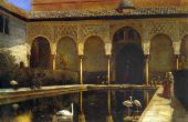 A Court in the Alhambra in the Time of the Moors By Edwin Lord Weeks