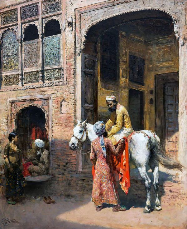 Cashmere Salesman by Edwin Lord Weeks | Oil Painting Reproduction