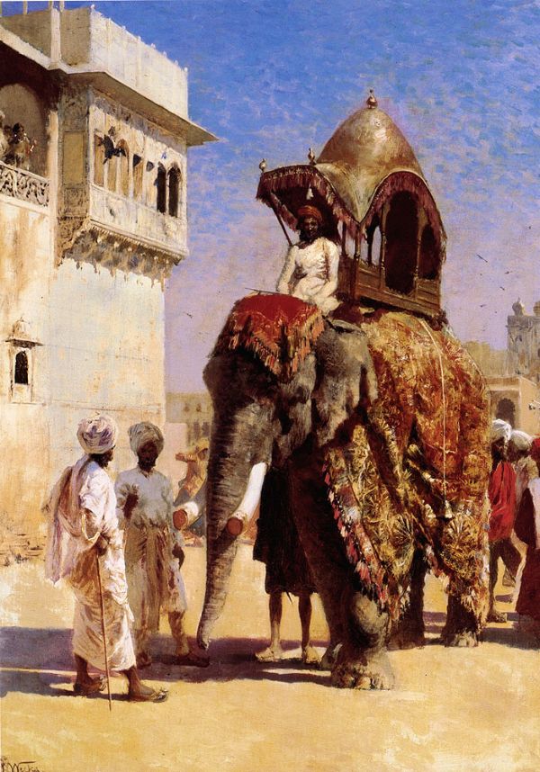 Elephant by Edwin Lord Weeks | Oil Painting Reproduction