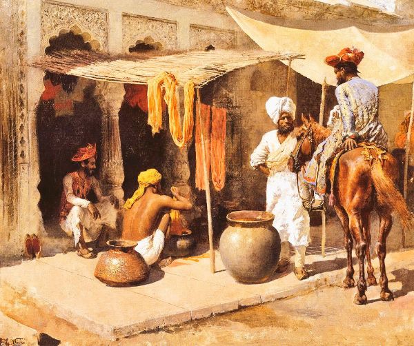 Fabric Dyers by Edwin Lord Weeks Oil Painting Reproduction