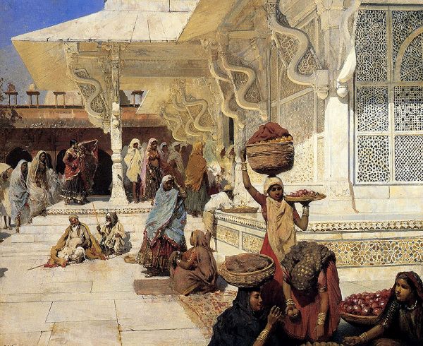 Festival at Fatehpur Sikri by Edwin Lord Weeks | Oil Painting Reproduction