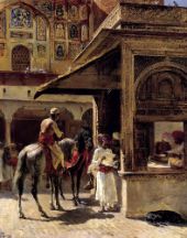 Indian Horsemen at the Gateway of Alah Ou DinIndian Street Scene By Edwin Lord Weeks