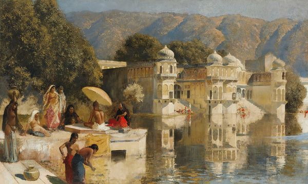 Lake at Oodeypore India by Edwin Lord Weeks | Oil Painting Reproduction