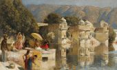 Lake at Oodeypore India By Edwin Lord Weeks