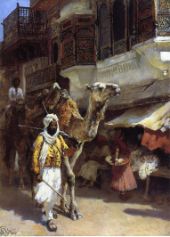 Man Leading a Camel By Edwin Lord Weeks