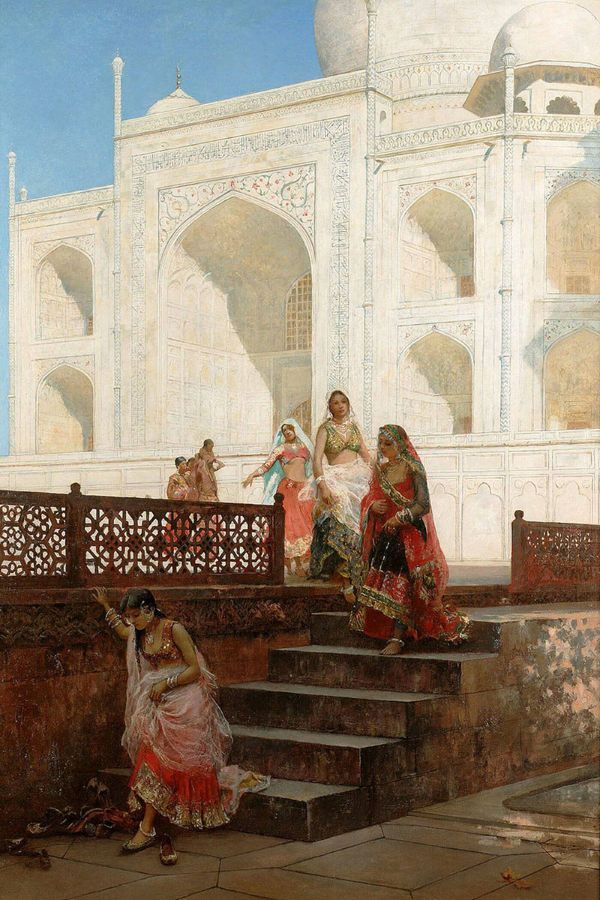 Nautch Girls at Taj Mahal by Edwin Lord Weeks | Oil Painting Reproduction