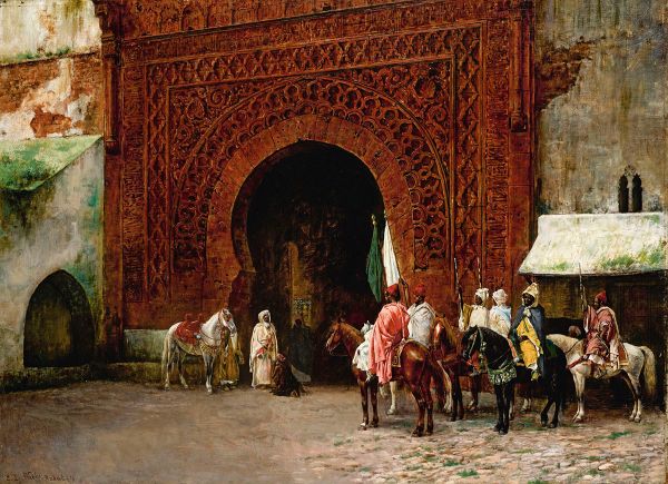 Rabat the Red Gate by Edwin Lord Weeks | Oil Painting Reproduction