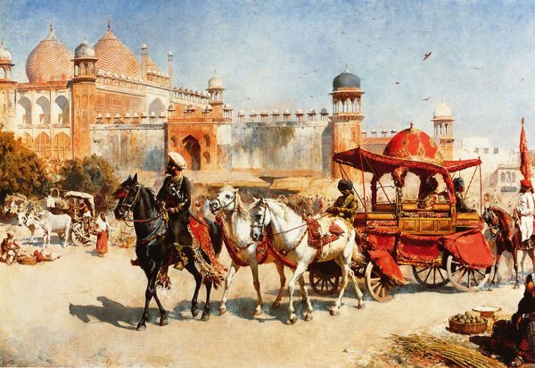Royal Procession before the Jumna Masjid | Oil Painting Reproduction