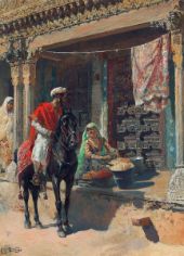Street Vendor Ahmedabad By Edwin Lord Weeks