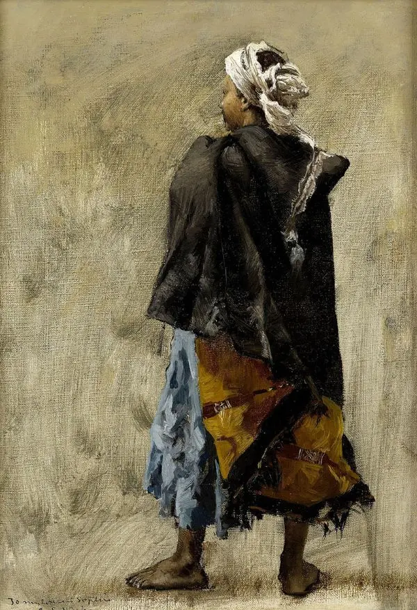 Study of a Standing Man By Edwin Lord Weeks