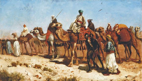 The Caravan by Edwin Lord Weeks | Oil Painting Reproduction