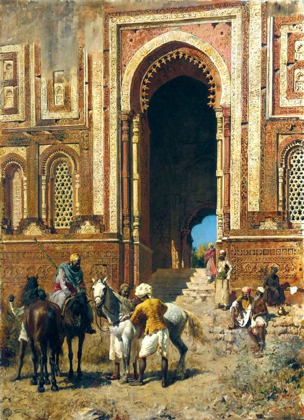 The Gateway of Alah Ou Din Old Delhi | Oil Painting Reproduction