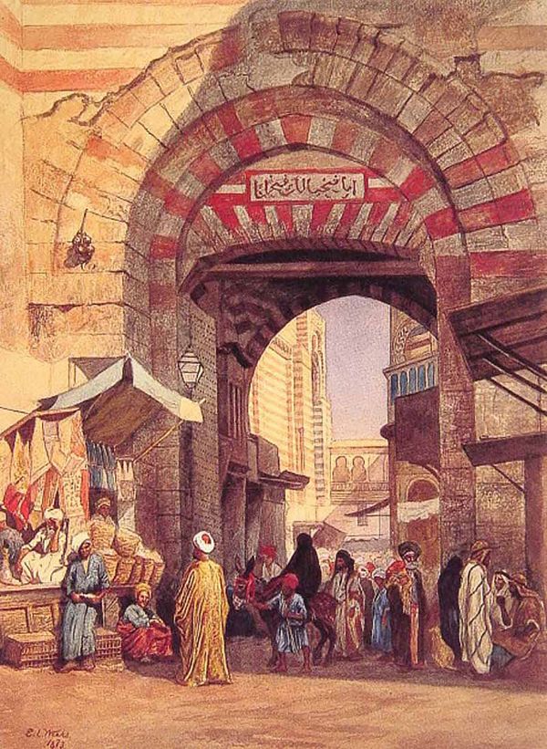 The Moorish Bazaar by Edwin Lord Weeks | Oil Painting Reproduction