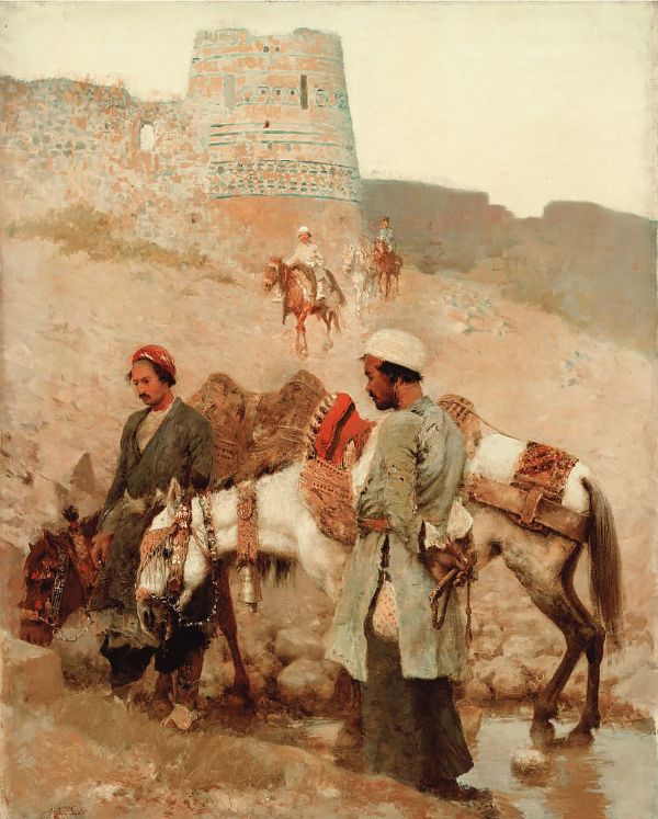 Traveling in Persia 1895 by Edwin Lord Weeks | Oil Painting Reproduction