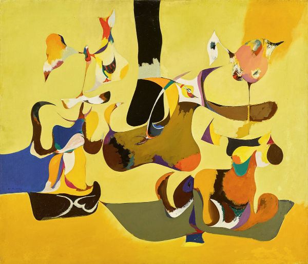 Garden in Sochi by Arshile Gorky | Oil Painting Reproduction