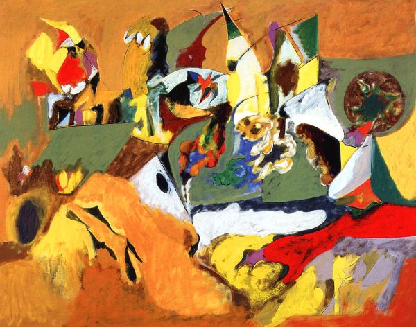 Golden Brown by Arshile Gorky | Oil Painting Reproduction