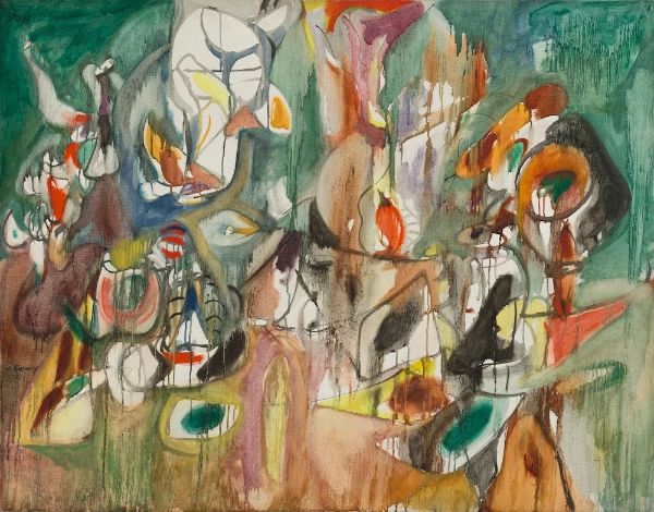One Yeart the Milkweed 1000 by Arshile Gorky | Oil Painting Reproduction