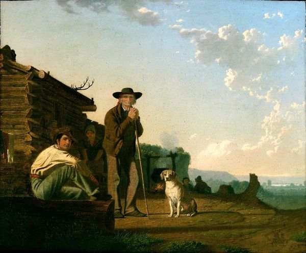 The Squatters 1850 by George Caleb Bingham | Oil Painting Reproduction