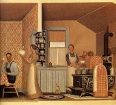 Dinner for Threshers By Grant Wood