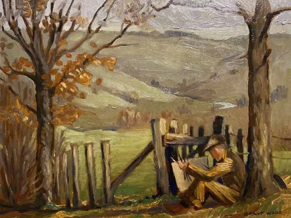 Self Portrait By Grant Wood