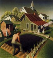 Spring in Town 1941 By Grant Wood