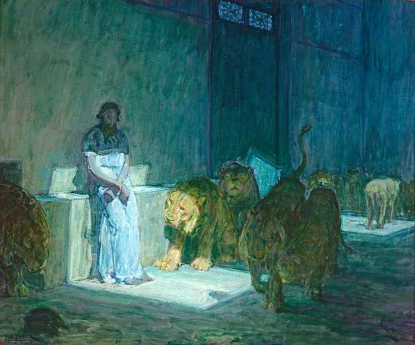 Daniel in the Lions Den 1915 | Oil Painting Reproduction
