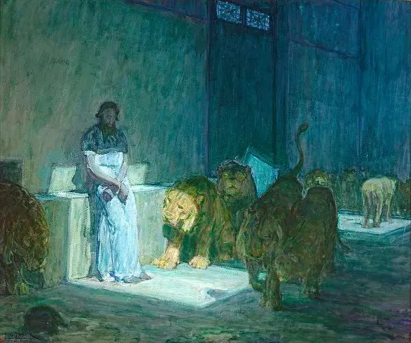 Daniel in the Lions Den 1915 By Henry Ossawa Tanner